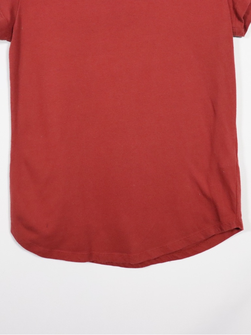 Abercrombie & Fitch Red Fitted Basic Tee Size Small - Picture 4 of 8